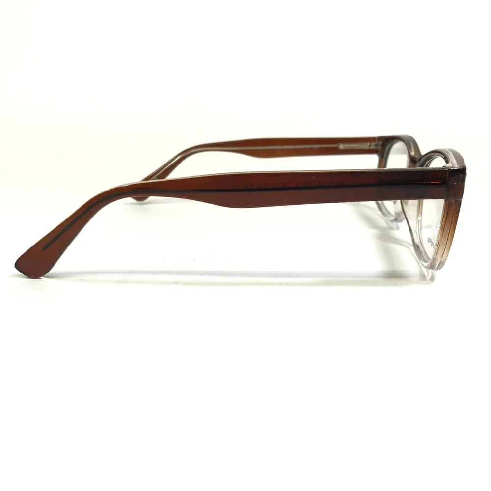 Affordable Designs Eyeglasses Frames FINN BROWN Clear Fade Square 56-18-150